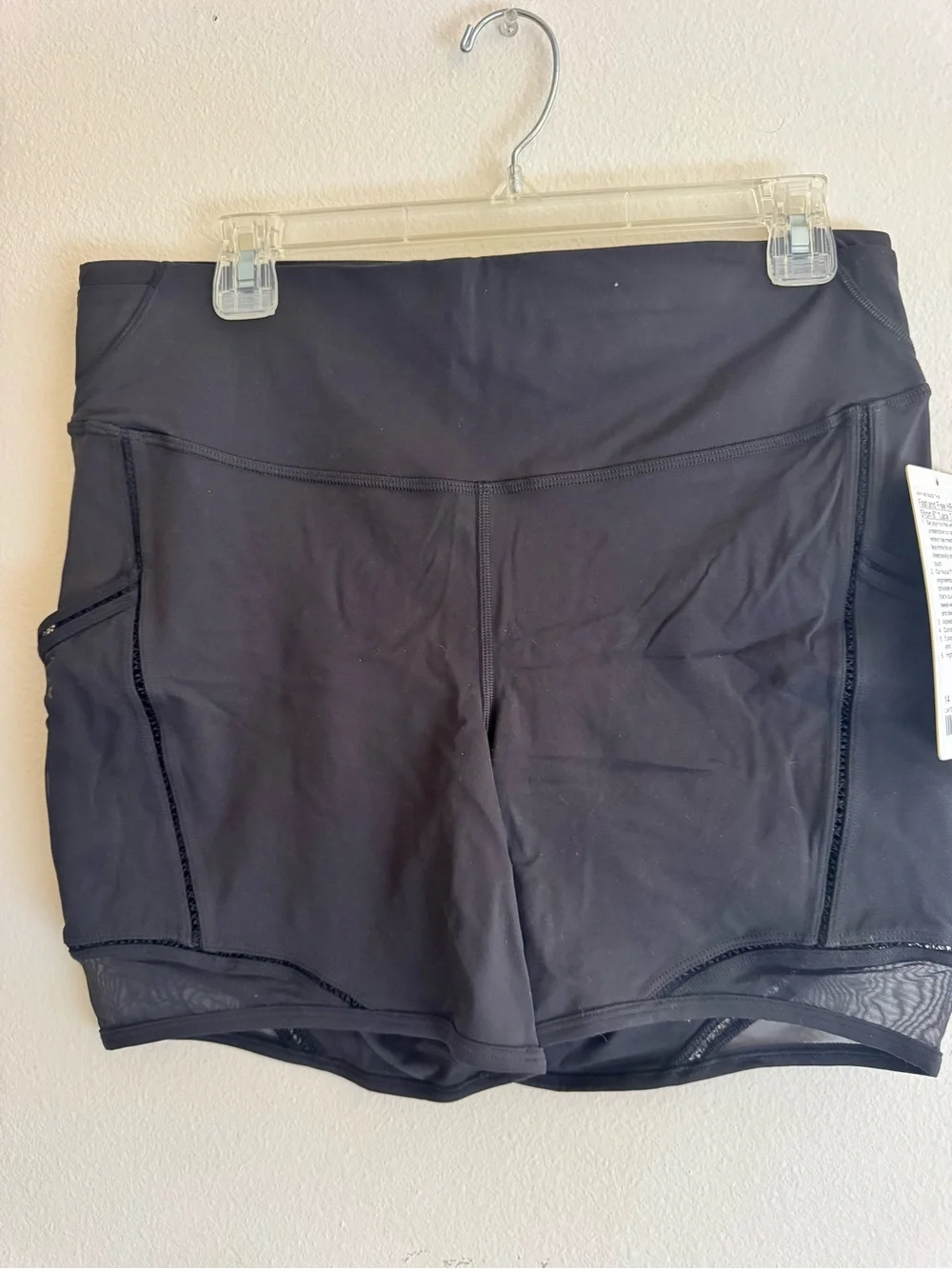 lululemon athletica Black Fast and Free High-Rise Bike Shorts with Side Pockets